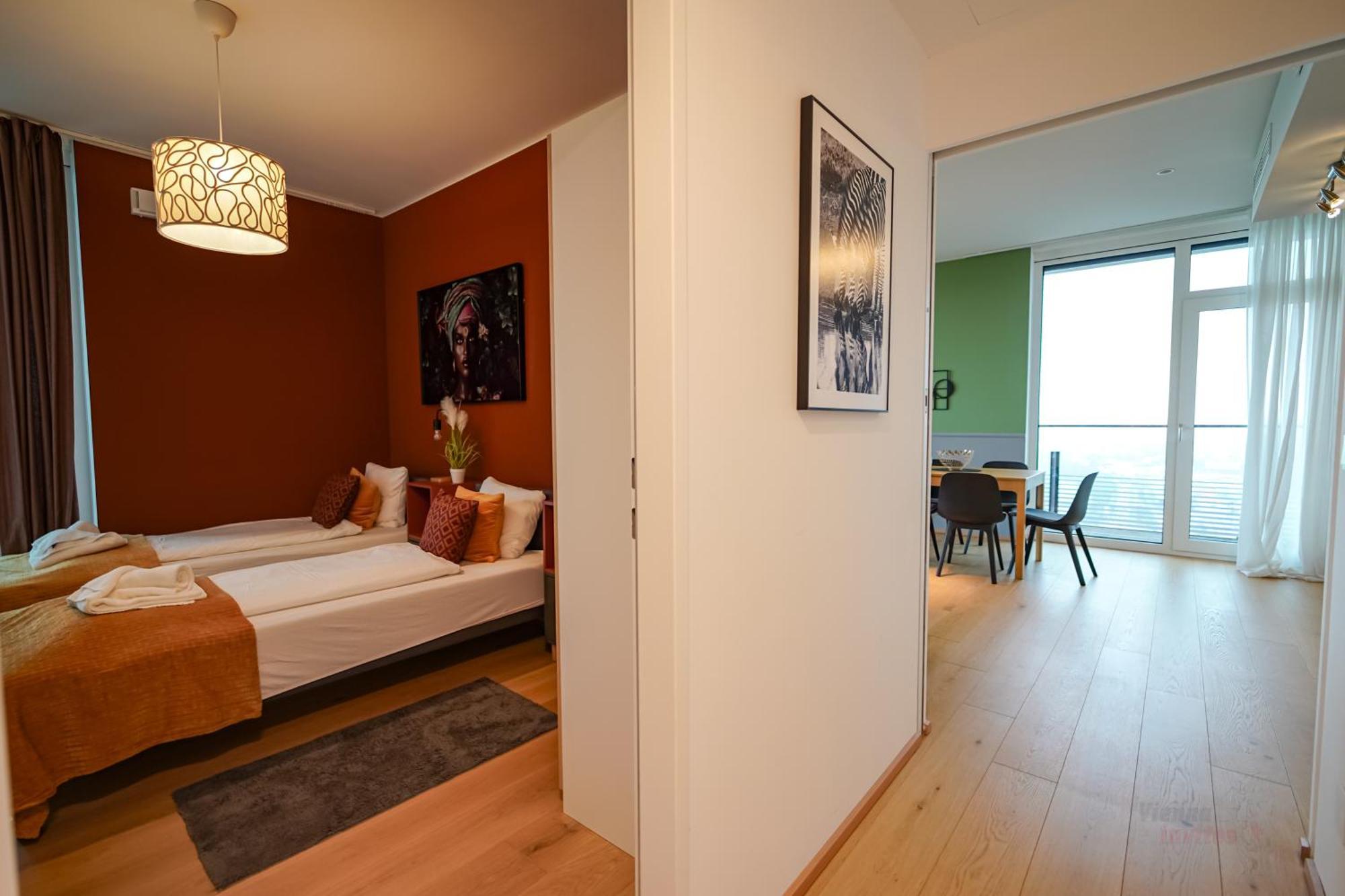 Apartmán Triiiple 7heaven - Amazing View On Floor With Rooftop Pool Vídeň